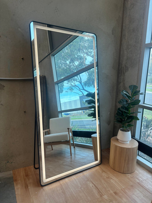Smart Touch Led Mirror S-79| Full Length Mirror With Alluminium Frame | Standing Mirror For Living Room
