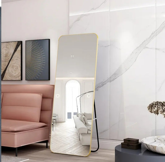 Standing Mirror with Alluminium Frame S-92 | Standing Mirror Without Lights