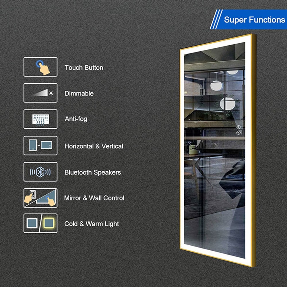 Smart Touch Led Mirror S-100 | Full Length Mirror For Room