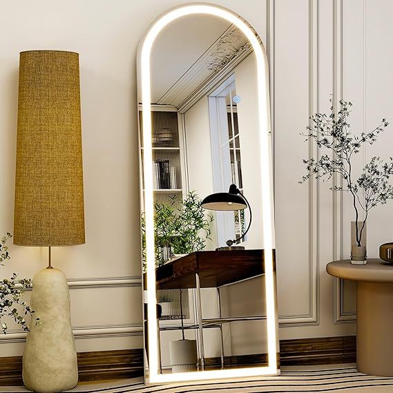 Smart Touch Led Mirror S-108| Full Length Mirror With Back Stand | Standing Mirror For Living Room