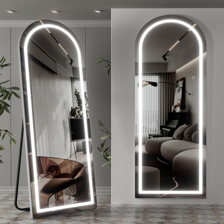 Smart Touch Led Mirror S-89| Full Length Mirror With Back Stand | Standing Mirror For Living Room