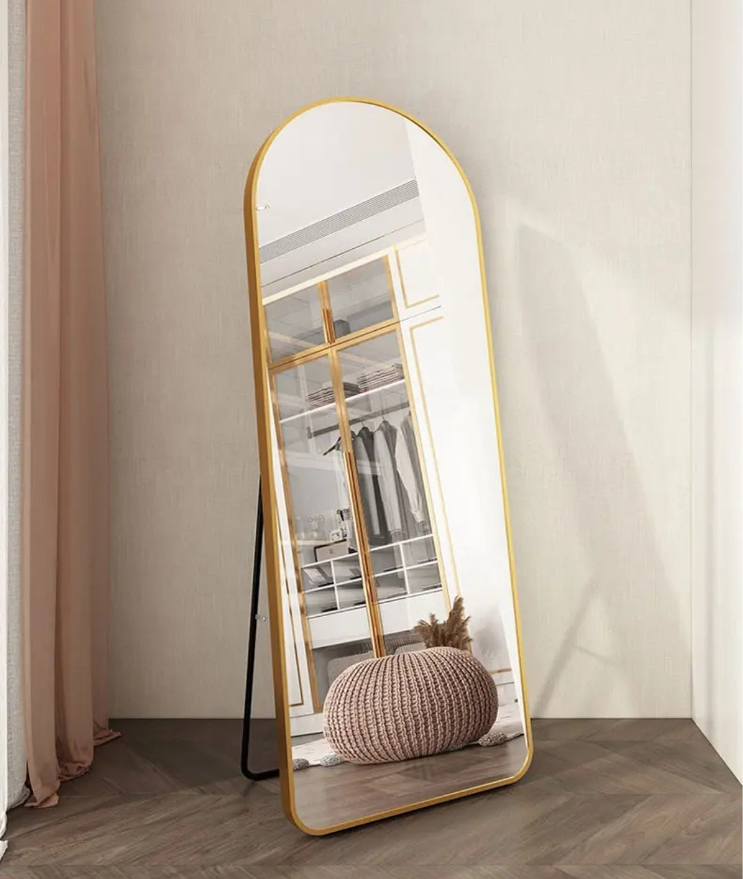Standing Mirror with Alluminium Frame S-91 | Standing Mirror Without Lights